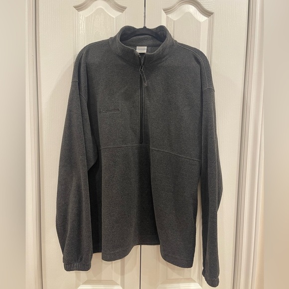 Columbia Other - Columbia Men’s XL Charcoal Gray Half-Zip Fleece Pullover Jacket